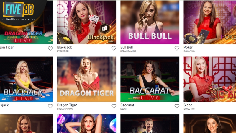 Chơi cược live casino FIVE88 an toàn với hệ thống bảo mật hiện đại
