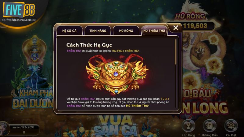 Trước hết để tham gia cá cược bắn cá Five88 bạn cần có tài khoản tại nhà cái